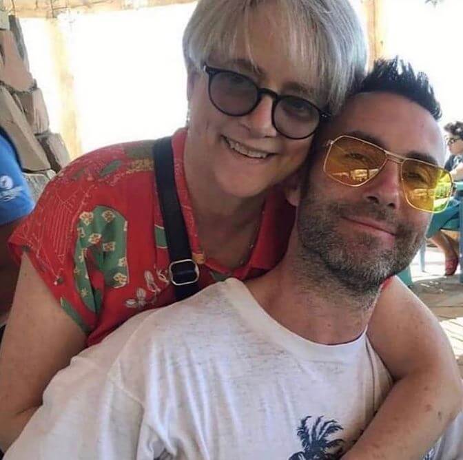 Patsy Noah with her son, Adam Levine.